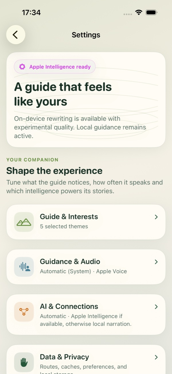 Hike Buddy AI and privacy settings